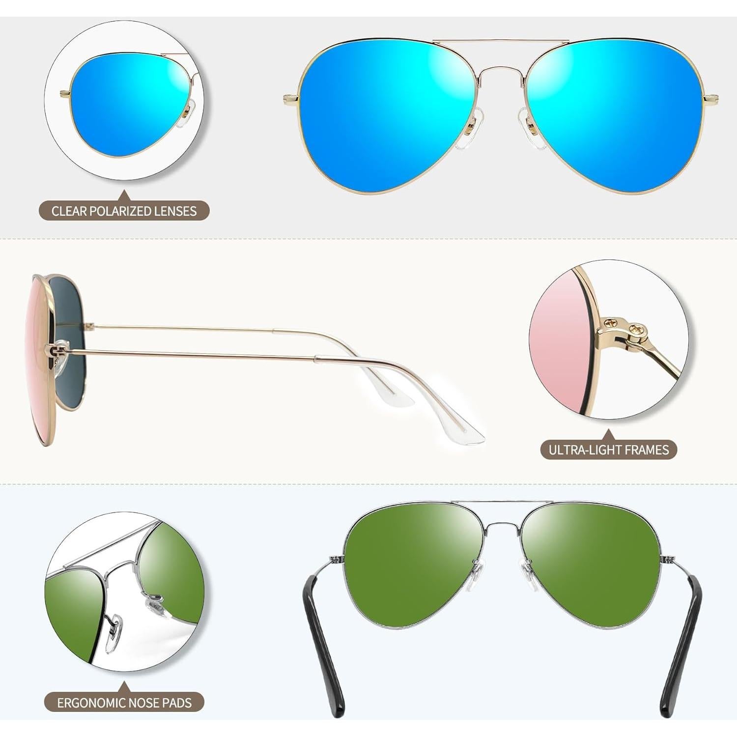 Gafas de sol polarizadas Joopin UV400 para hombres y mujeres