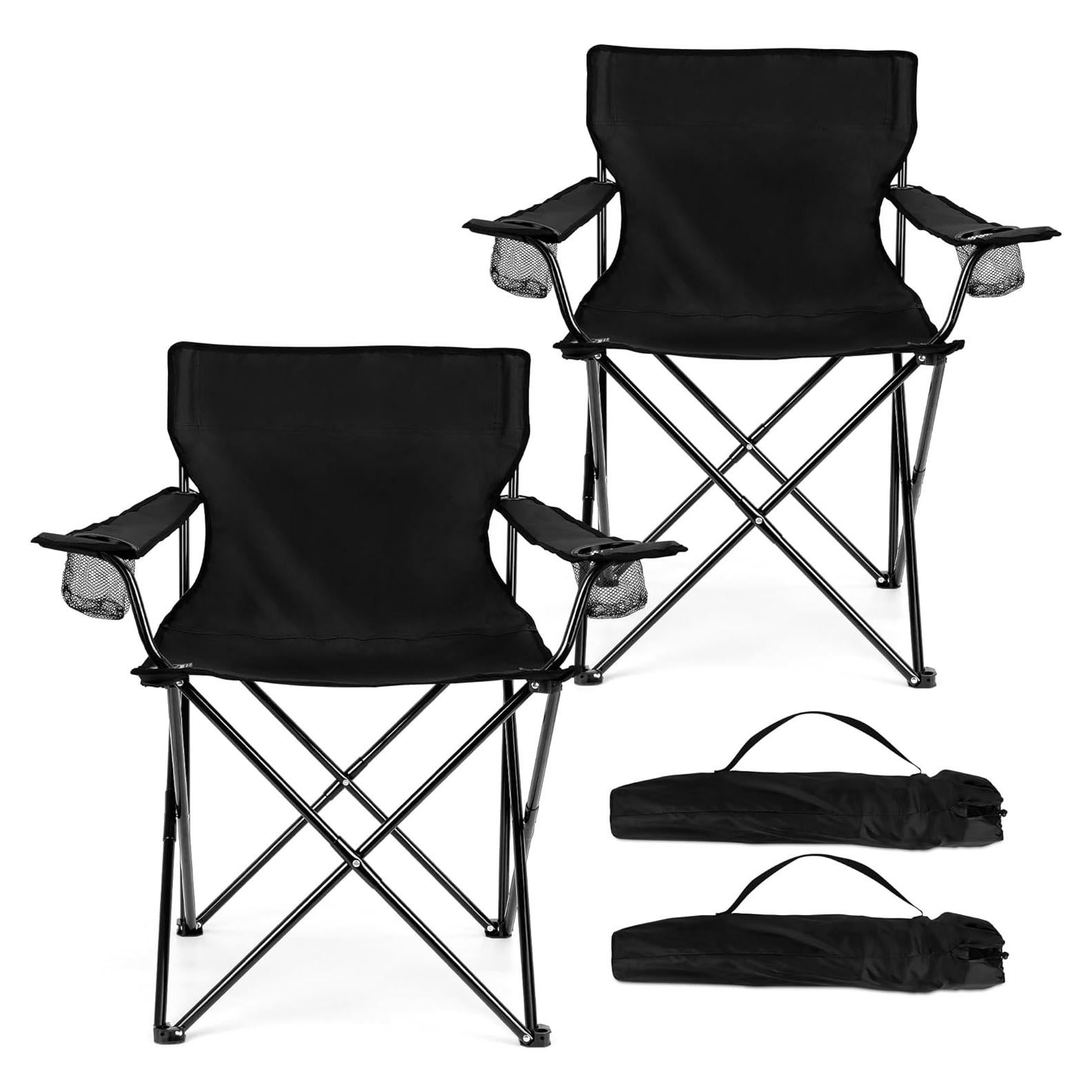 Conjunto 2 Sillas Plegables HaSteeL para Camping y Jardín