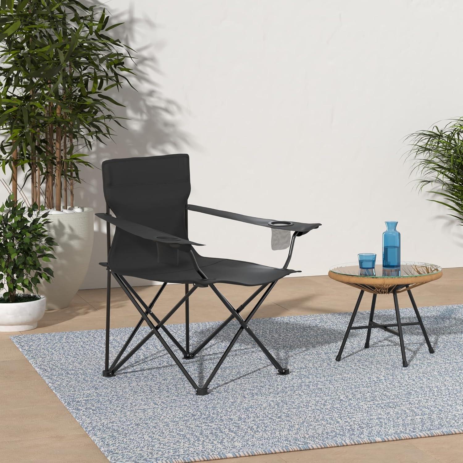 Conjunto 2 Sillas Plegables HaSteeL para Camping y Jardín