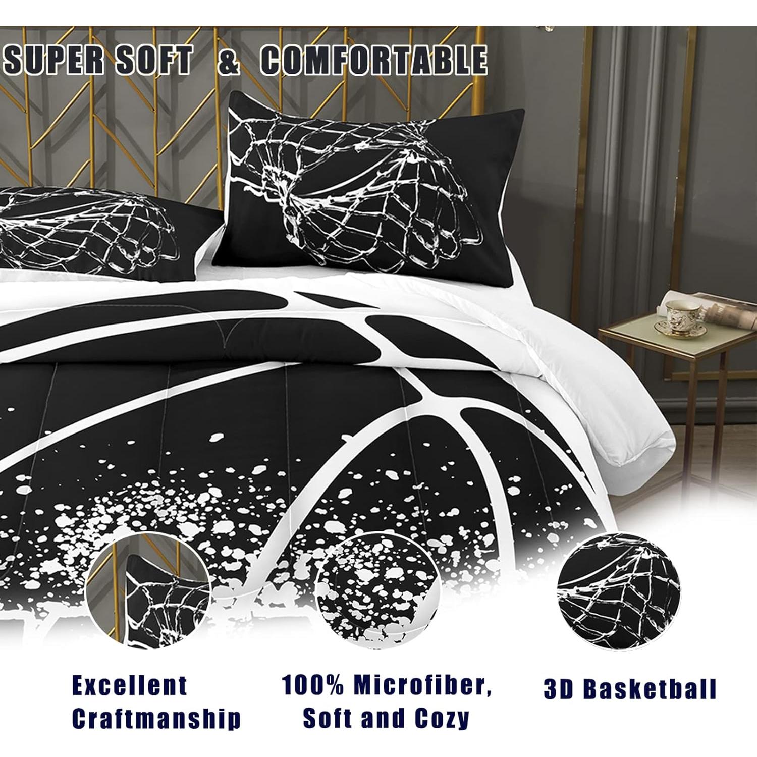 Conjunto de Ropa de Cama Bodhi Individual Microfibra Negro