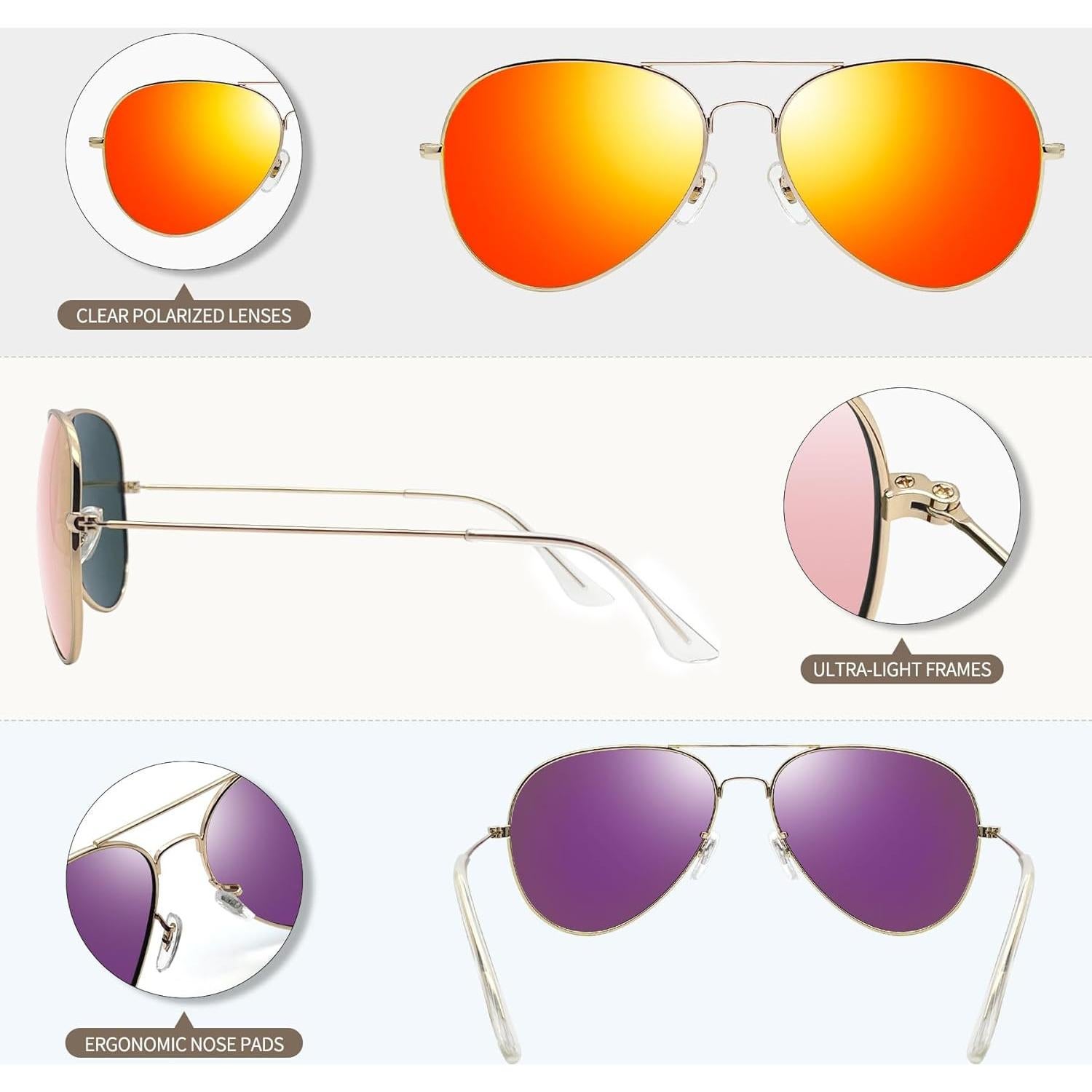 Gafas de sol polarizadas Joopin UV400 para hombres y mujeres