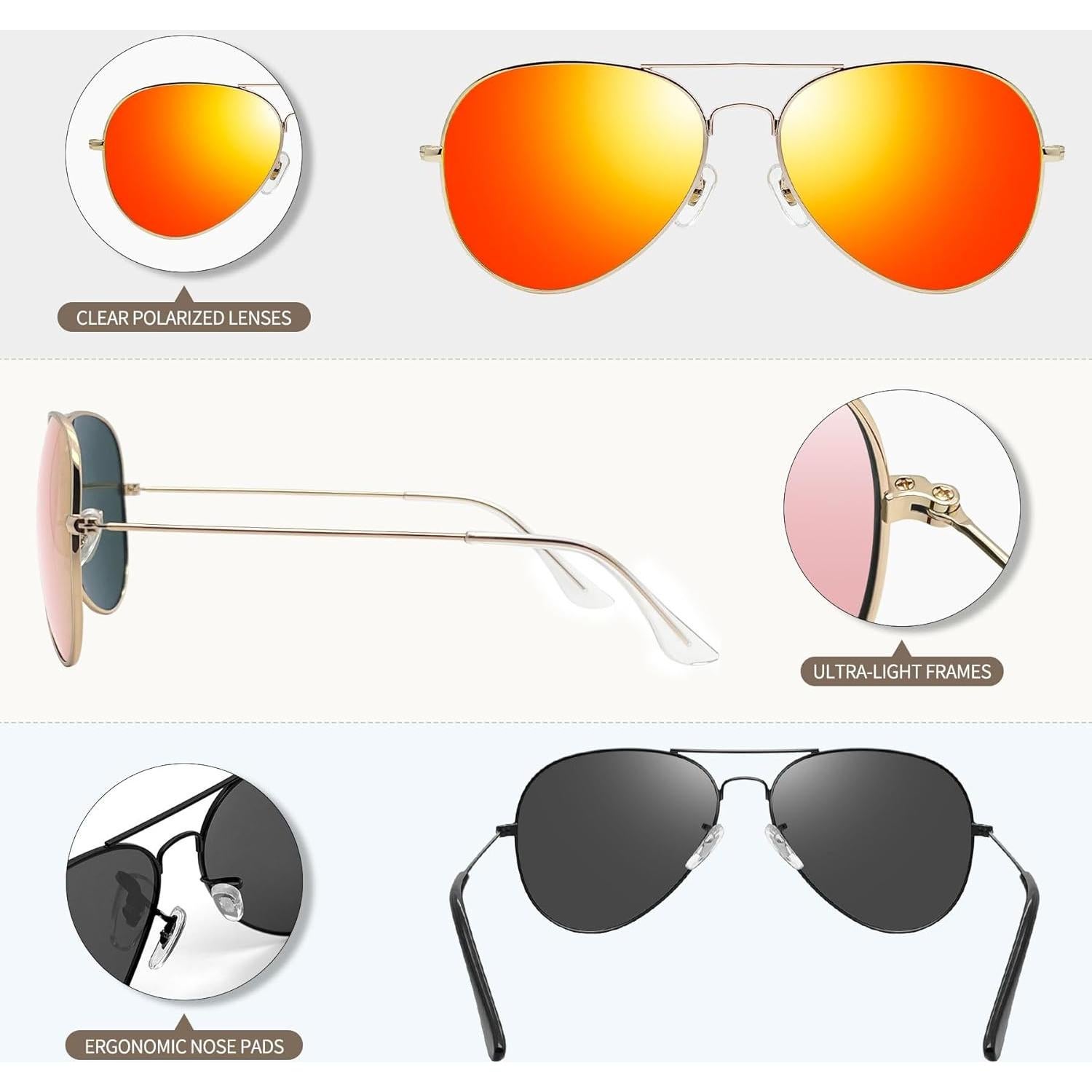 Gafas de sol polarizadas Joopin UV400 para hombres y mujeres