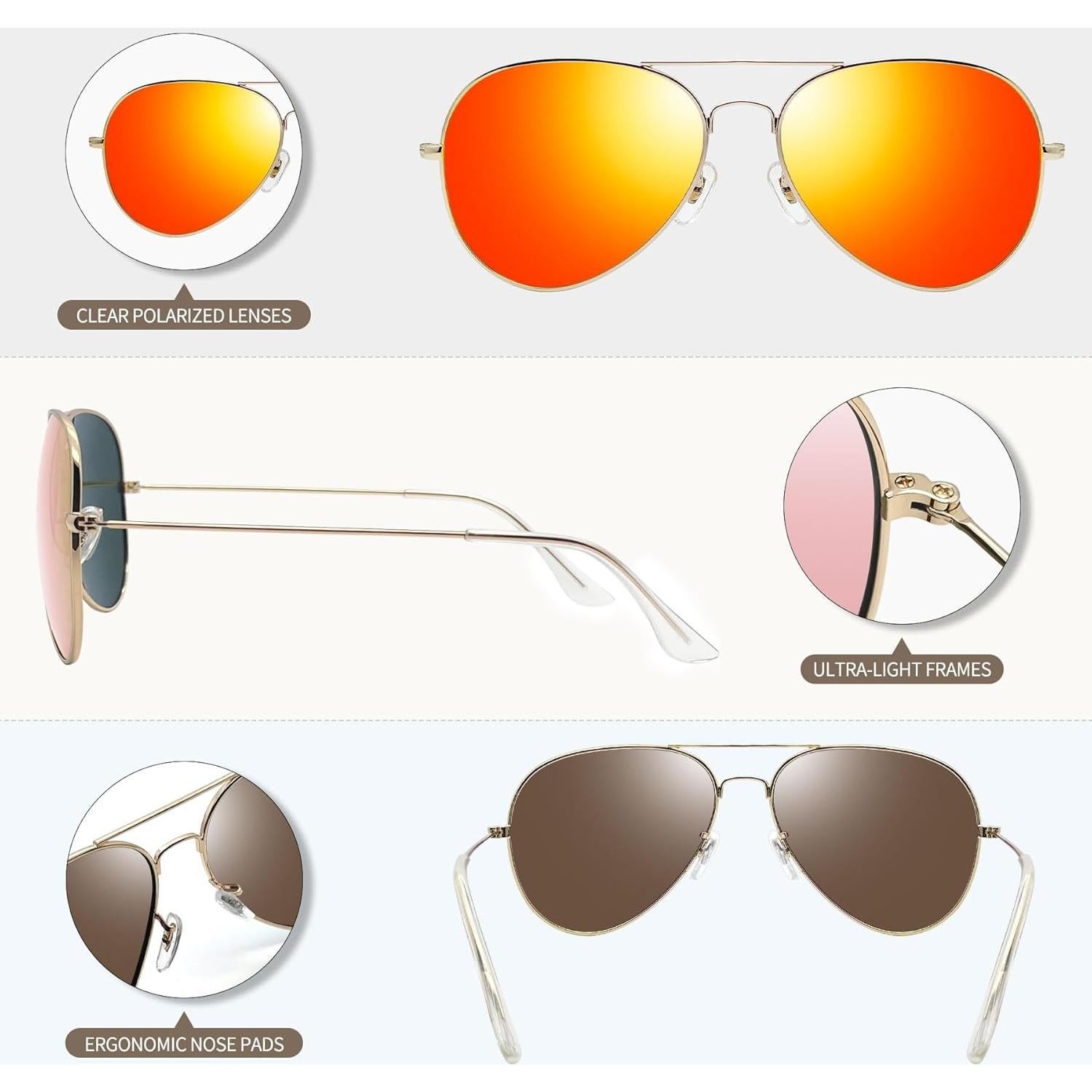 Gafas de sol polarizadas Joopin UV400 para hombres y mujeres