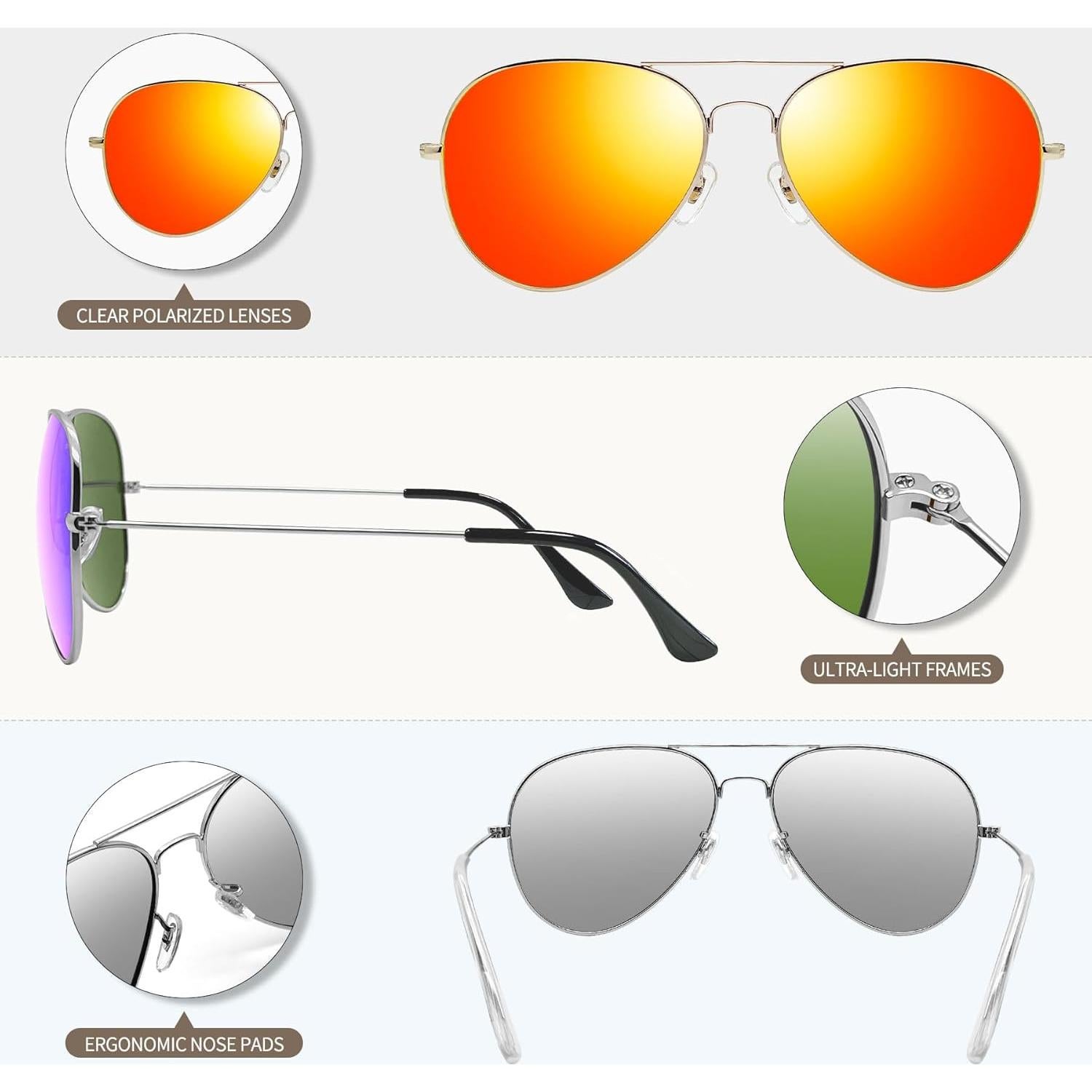 Gafas de sol polarizadas Joopin UV400 para hombres y mujeres