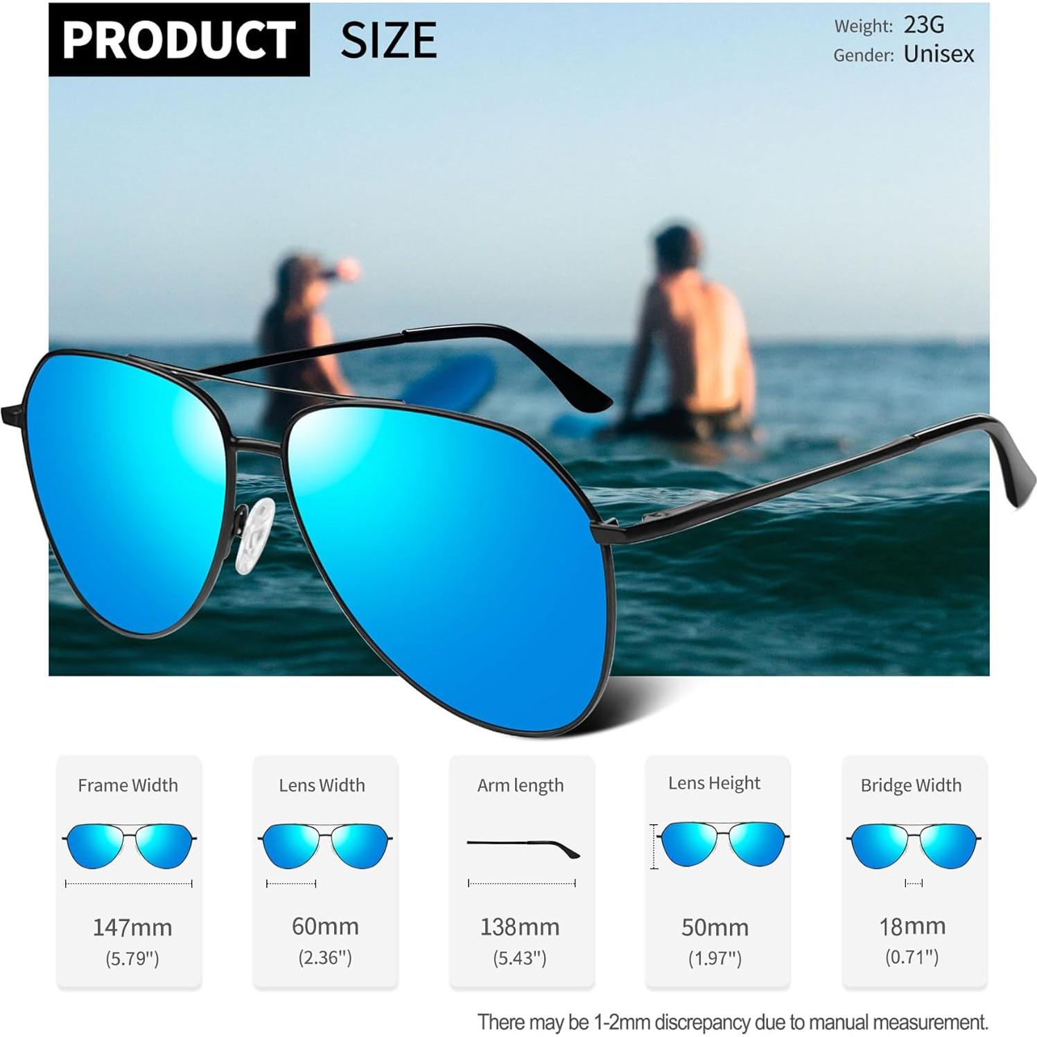 Gafas de sol aviador Joopin polarizadas UV400 para hombres