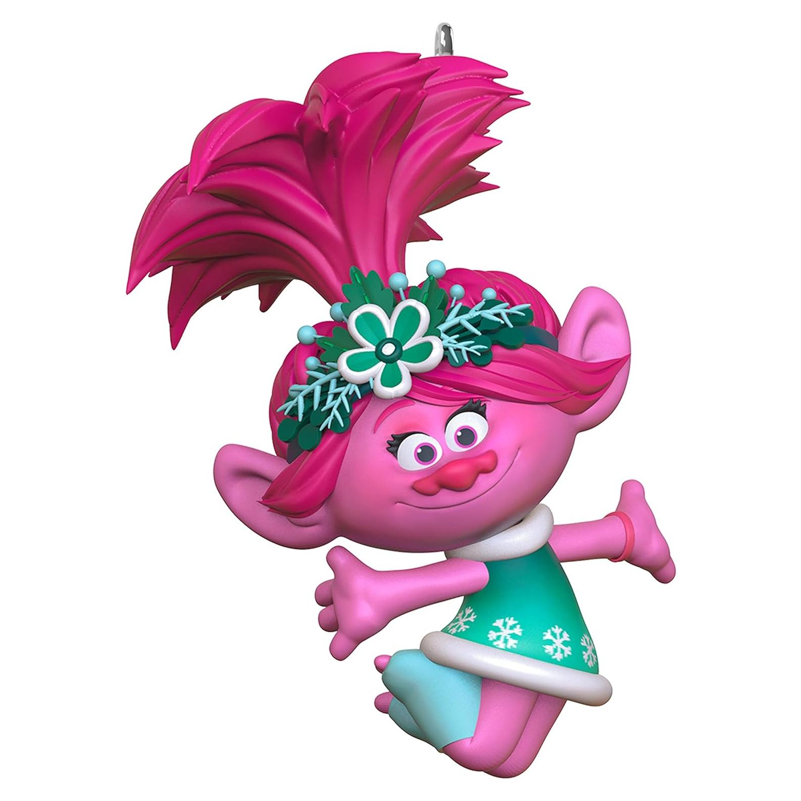 Adorno Navideño Miniatura Hallmark Poppy Trolls 2021 2.54 cm