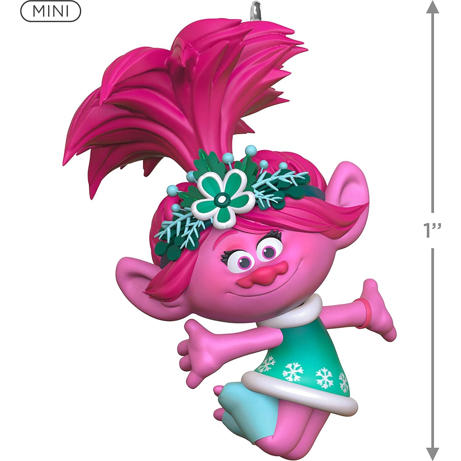 Adorno Navideño Miniatura Hallmark Poppy Trolls 2021 2.54 cm