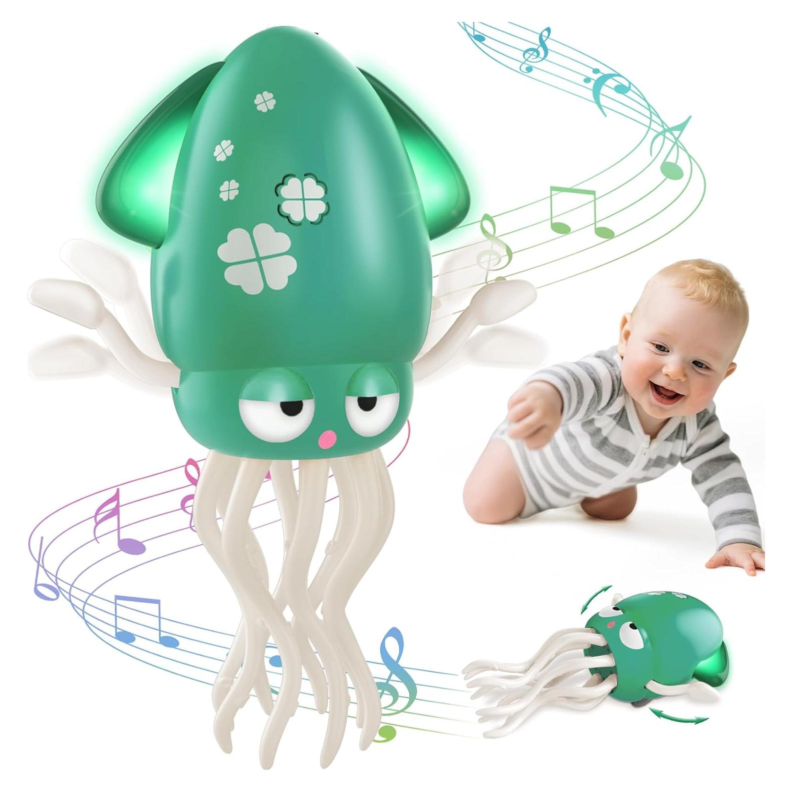 Juguete de Pulpo Bailarín AOTIBO Verde para Bebés 12-18 Meses