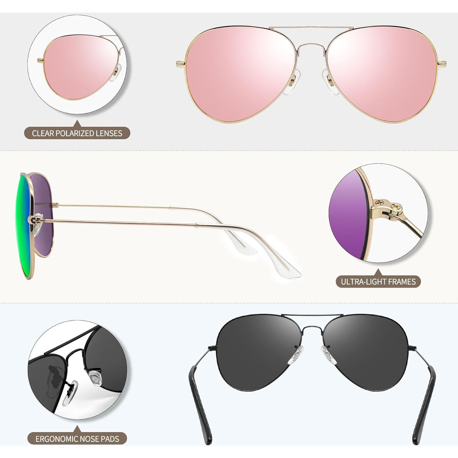 Gafas de sol polarizadas Joopin UV400 para hombres y mujeres