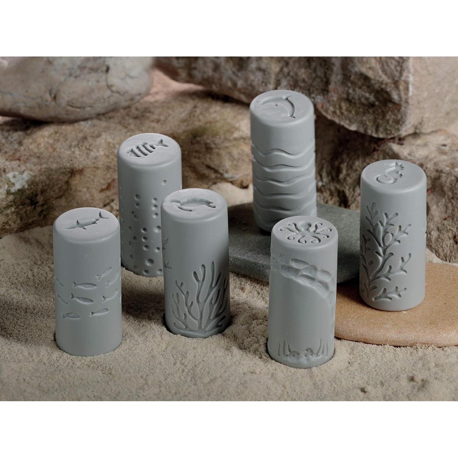 Set de 6 Rodillos Creativos Oceánicos Yellow Door