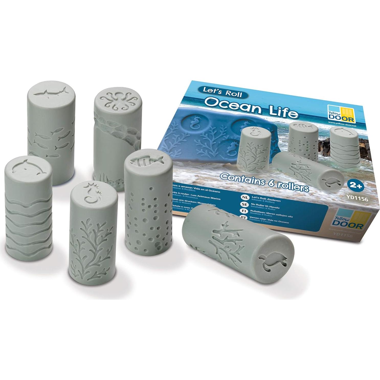 Set de 6 Rodillos Creativos Oceánicos Yellow Door