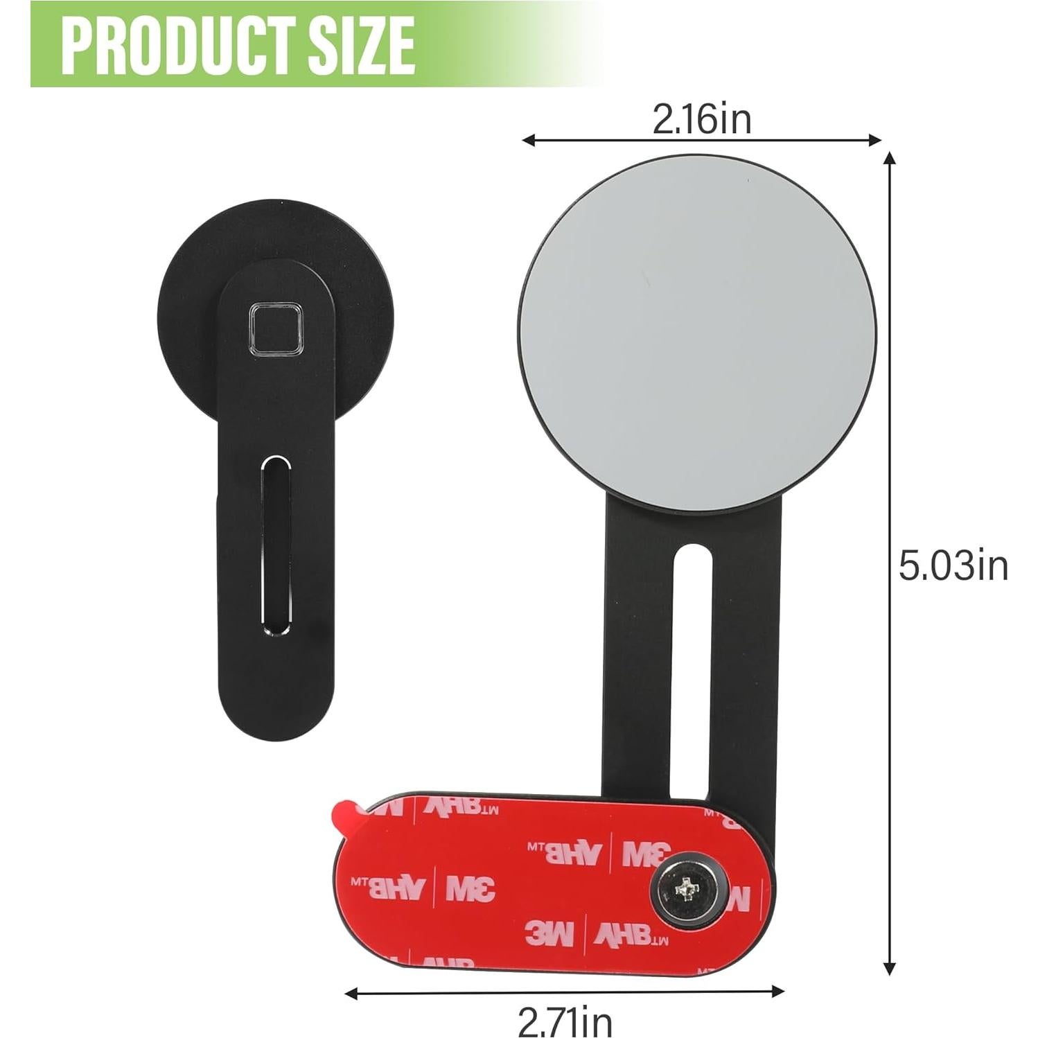 Soporte Magnético para Teléfono de Coche RACOONA 1106TSLSJZJ001 Ajustable Negro