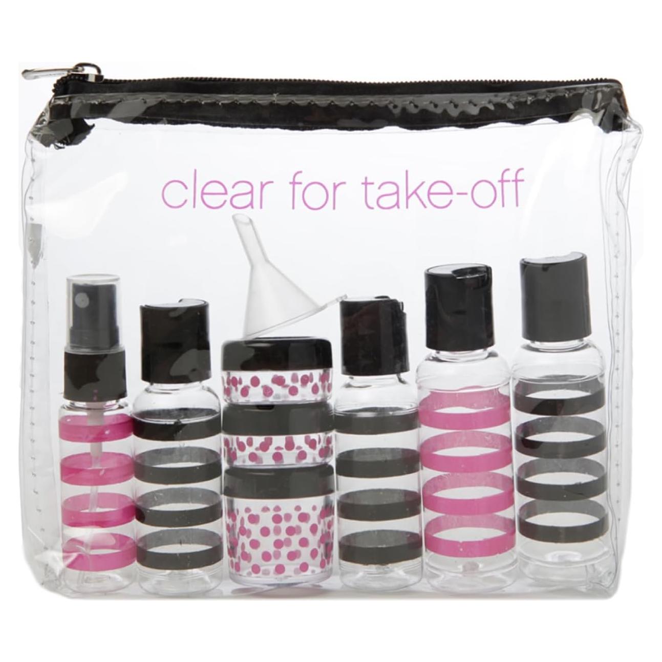 Kit de Aseo de Viaje Miamica 12 Piezas Aprobado por TSA