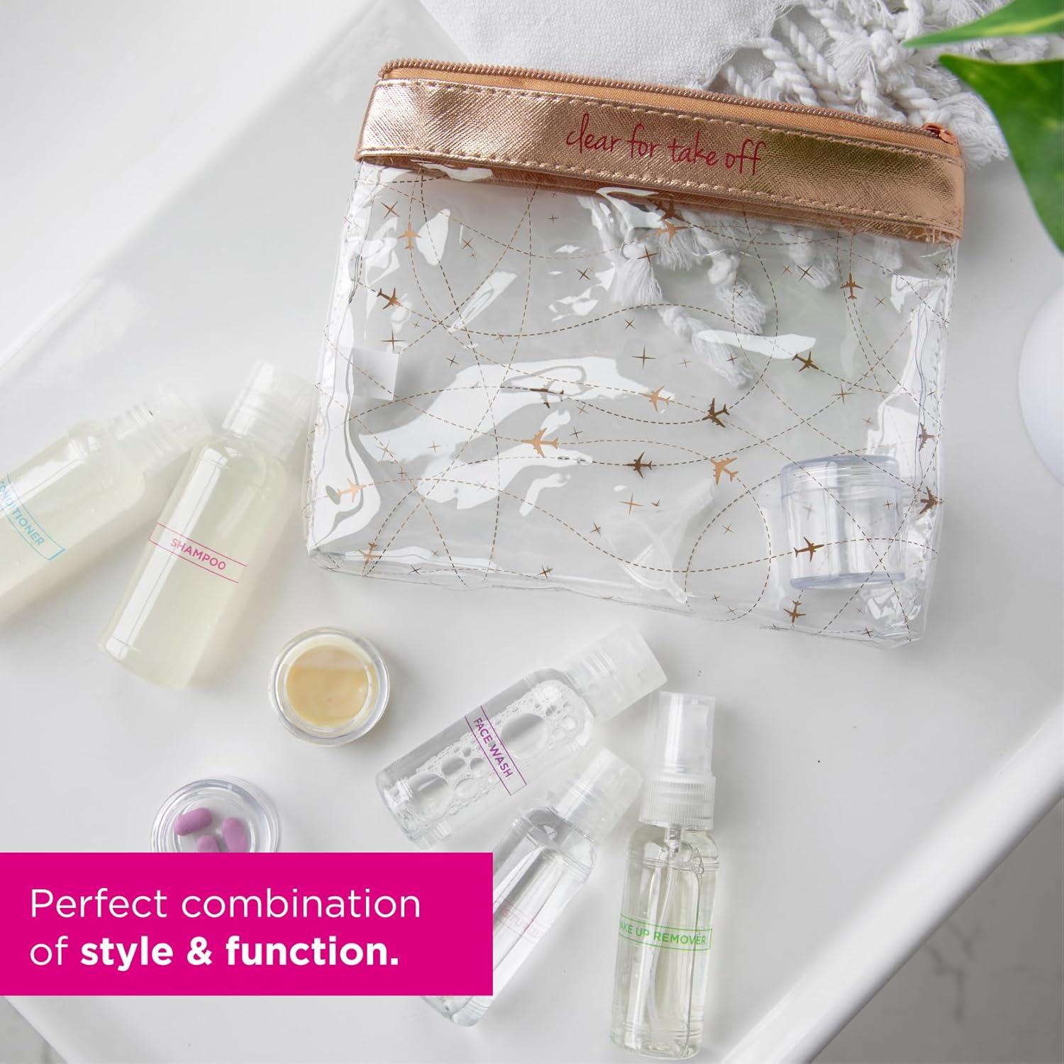 Kit de Aseo de Viaje Miamica 12 Piezas Aprobado por TSA