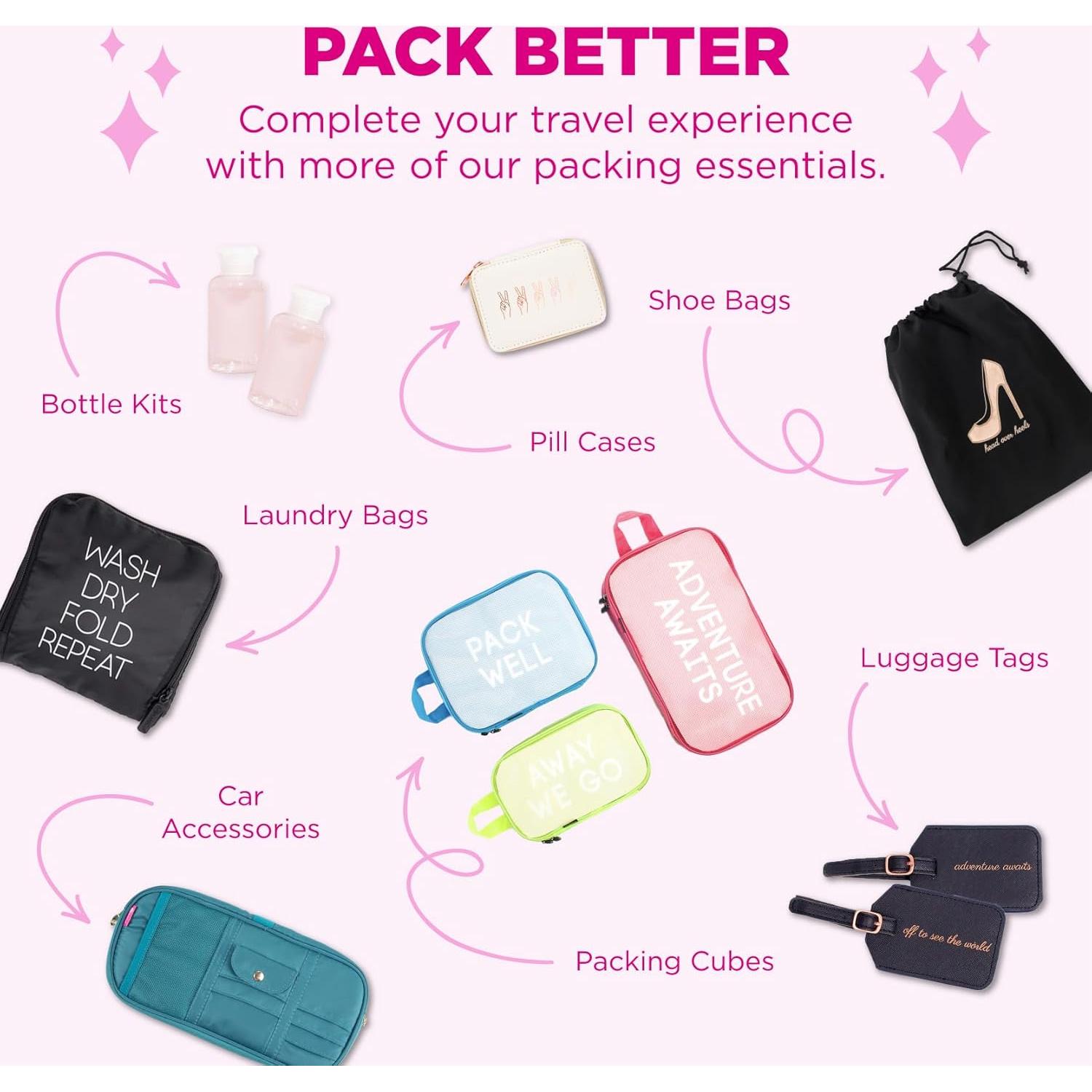 Kit de Aseo de Viaje Miamica 12 Piezas Aprobado por TSA