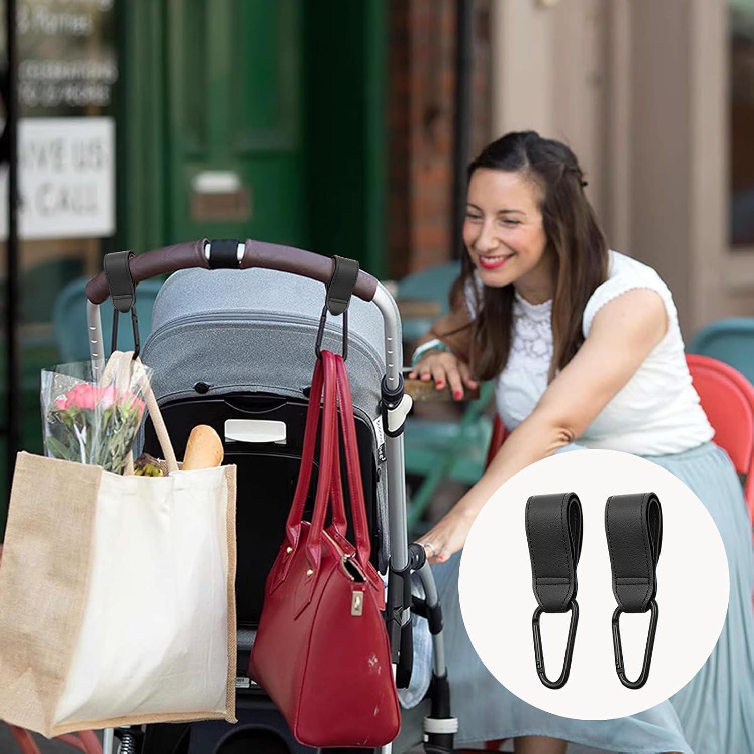 Ganchos Universales para Cochecitos 2PCS - Negro, 20kg