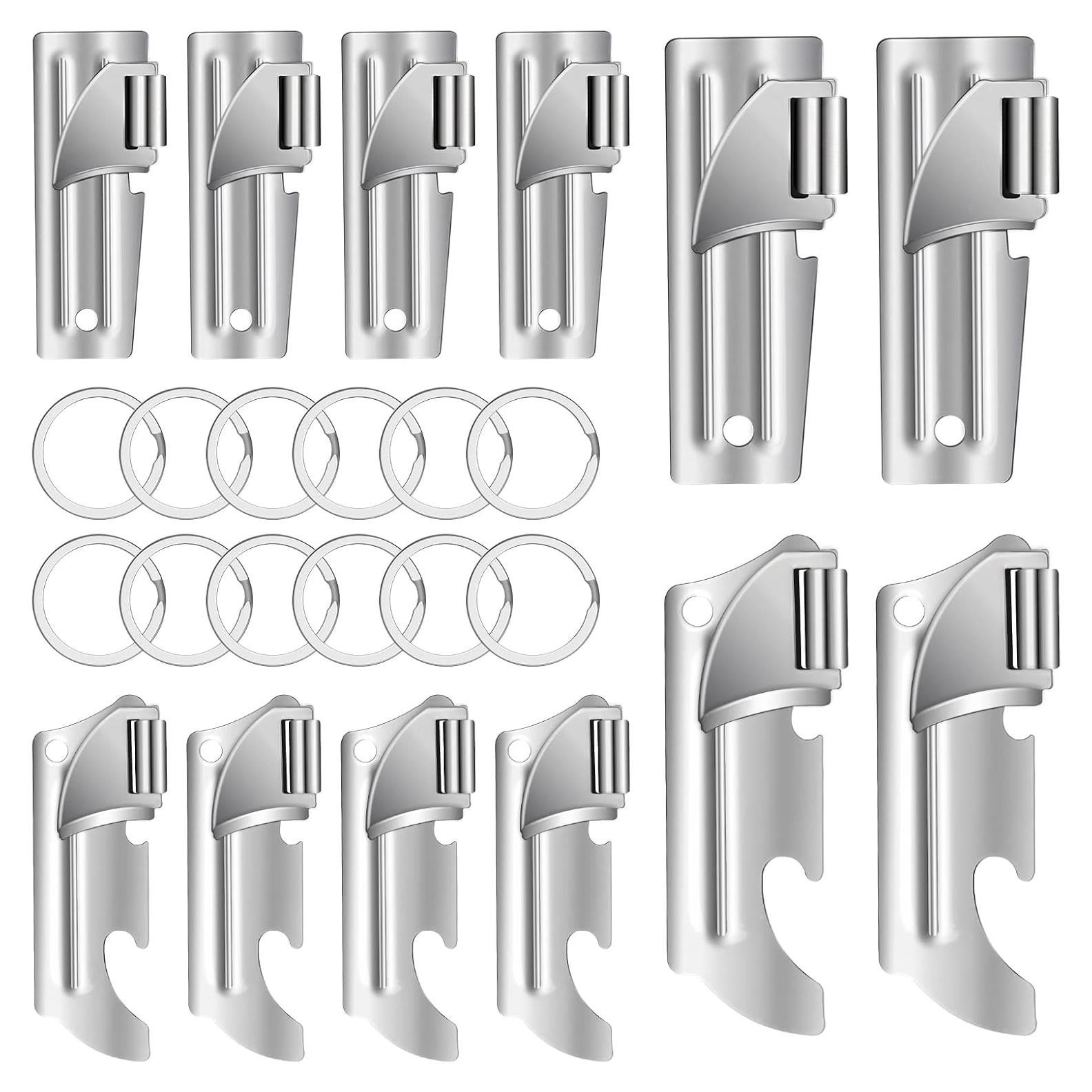 12 Abrelatas de Acero Inoxidable Anglecai para Camping