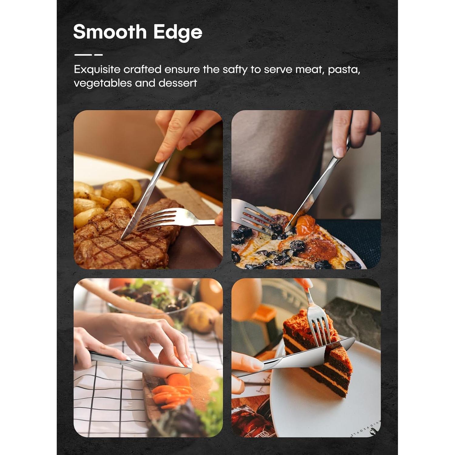 Juego de 24 cuchillos de cena Stapava, acero inoxidable 21.6 cm