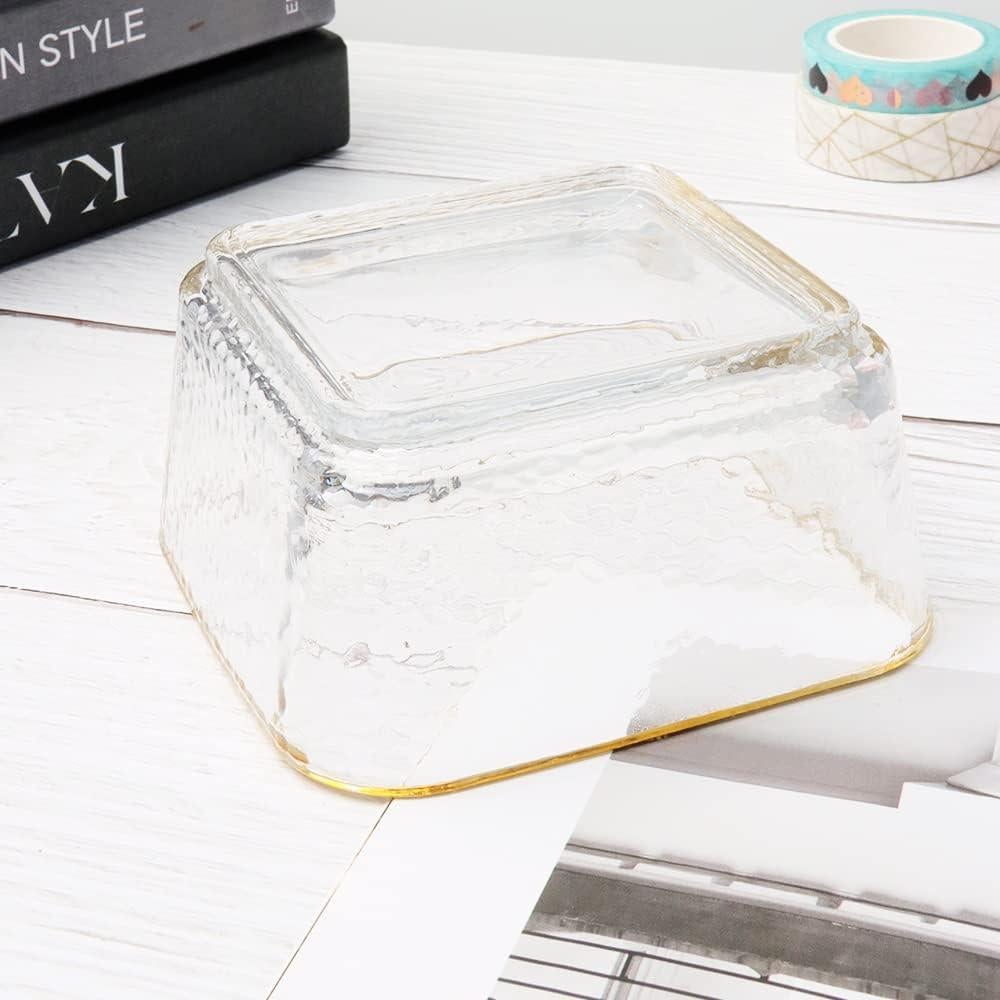 Soporte para Clips de Papel AxeWoodz Vidrio Dorado 98x75x50mm