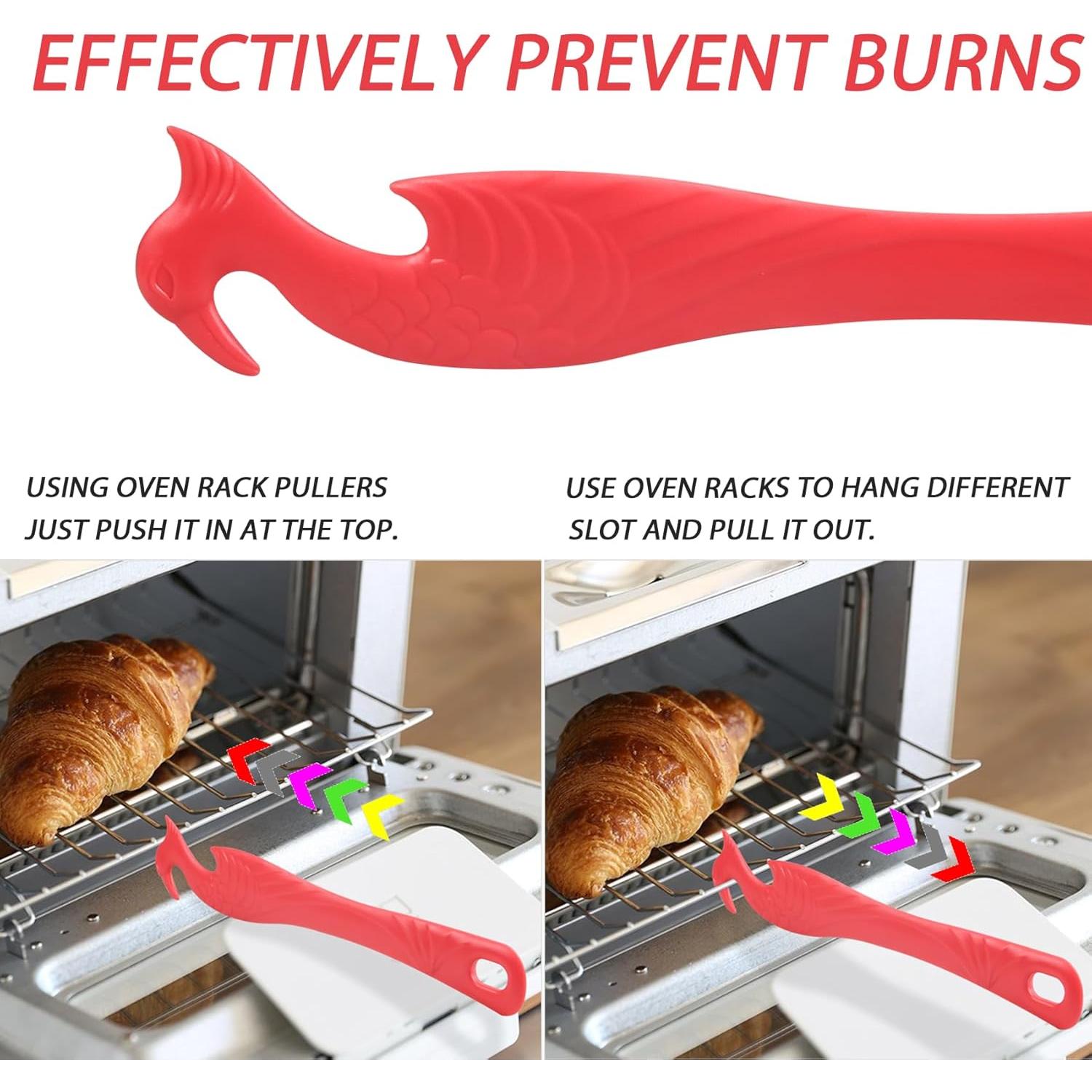 Herramienta de Empuje y Tirón para Rejilla de Horno ziHenryDa 2-Pack