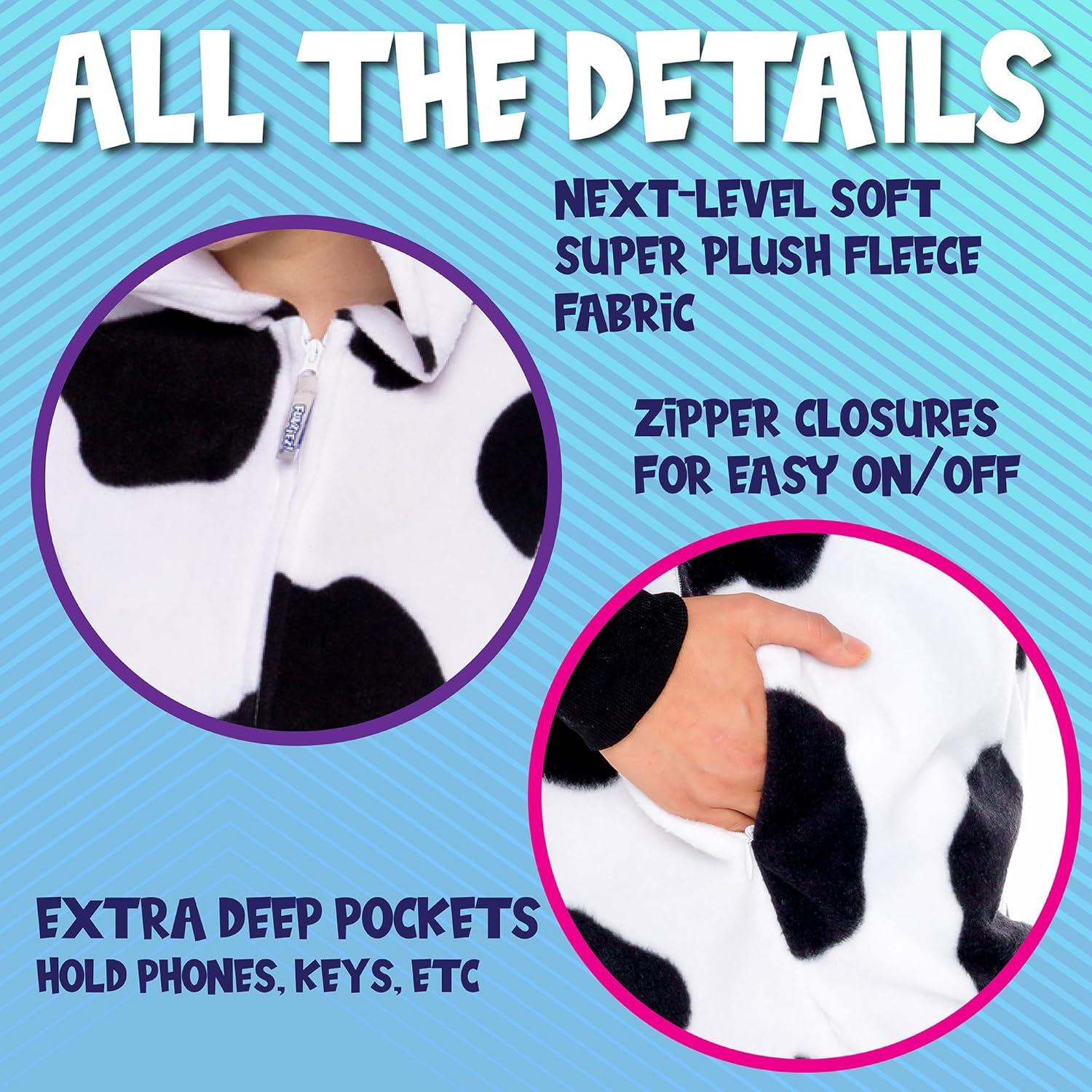 Mono Disfraz de Animal Funziez! para Adultos - Vaca Mediana