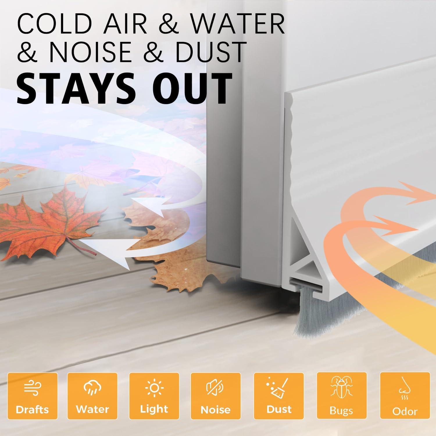 Paquete de 2 Barras de Barrido WUMUTI 99 cm Blanco