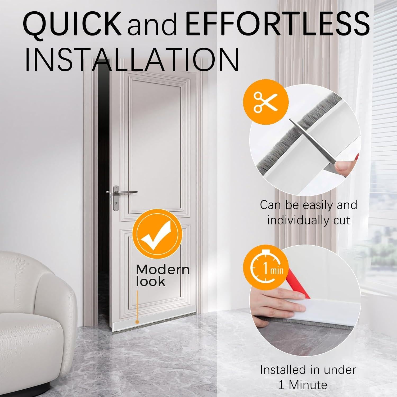 Paquete de 2 Barras de Barrido WUMUTI 99 cm Blanco