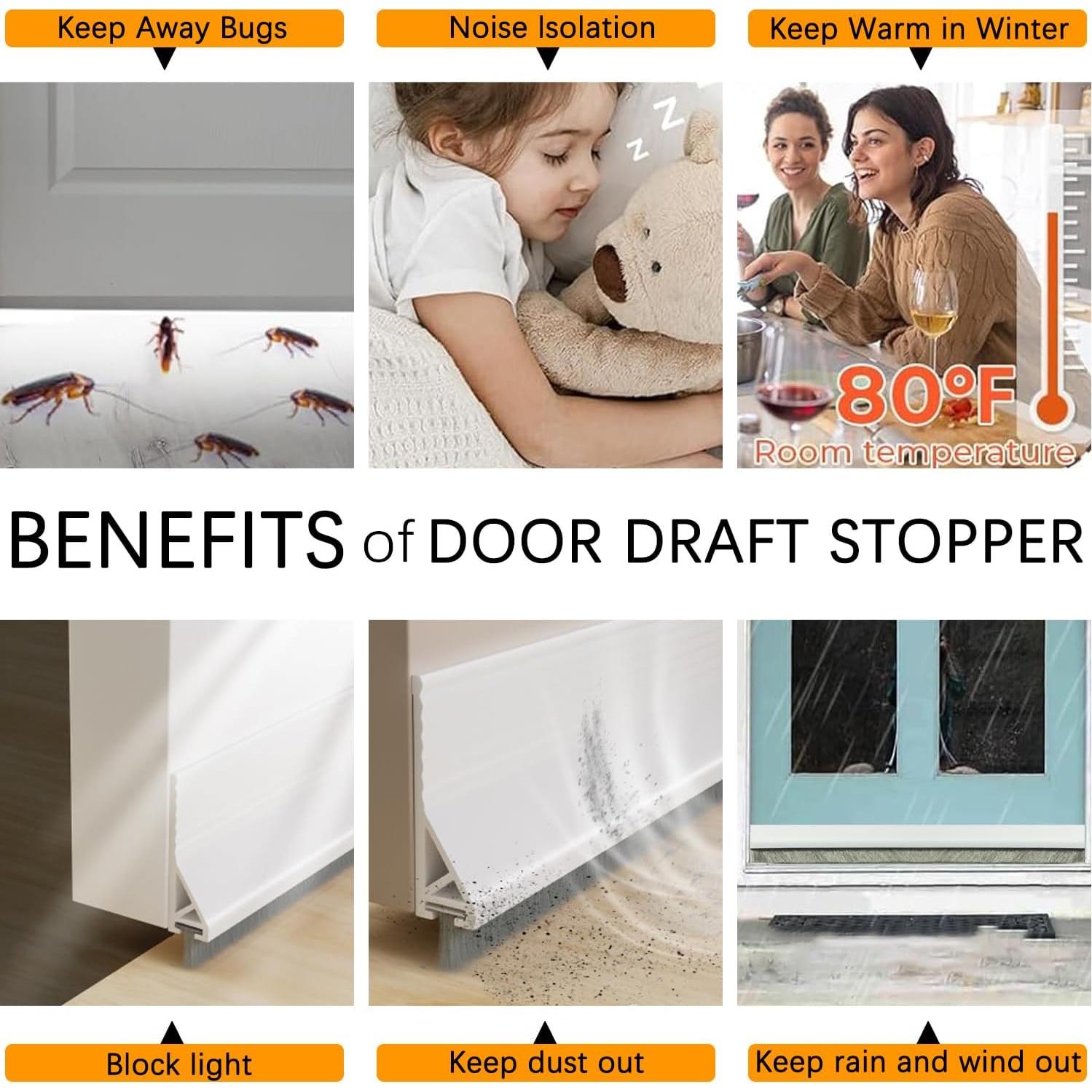 Paquete de 2 Barras de Barrido WUMUTI 99 cm Blanco