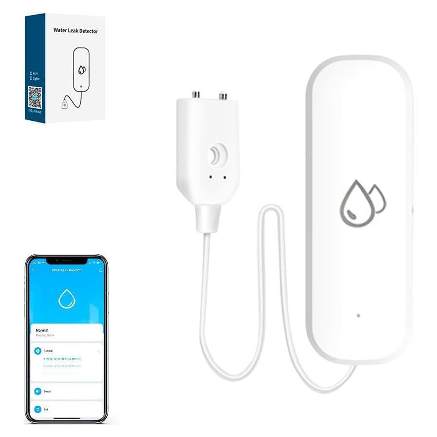 Sensor de Fugas de Agua Zigbee IHSENO para Hogar Inteligente