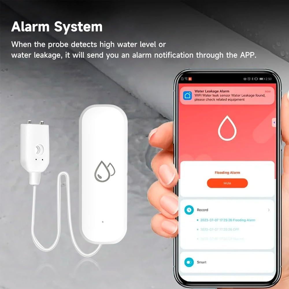 Sensor de Fugas de Agua Zigbee IHSENO para Hogar Inteligente
