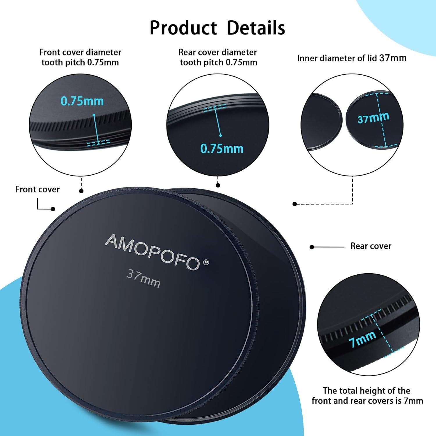 Tapa de Lente de Metal 37mm SHEYOU - Alta Calidad y Durabilidad