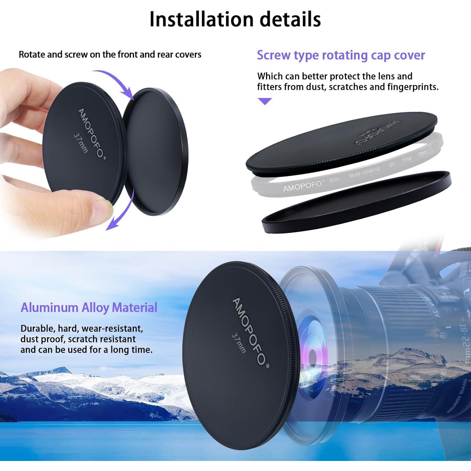 Tapa de Lente de Metal 37mm SHEYOU - Alta Calidad y Durabilidad