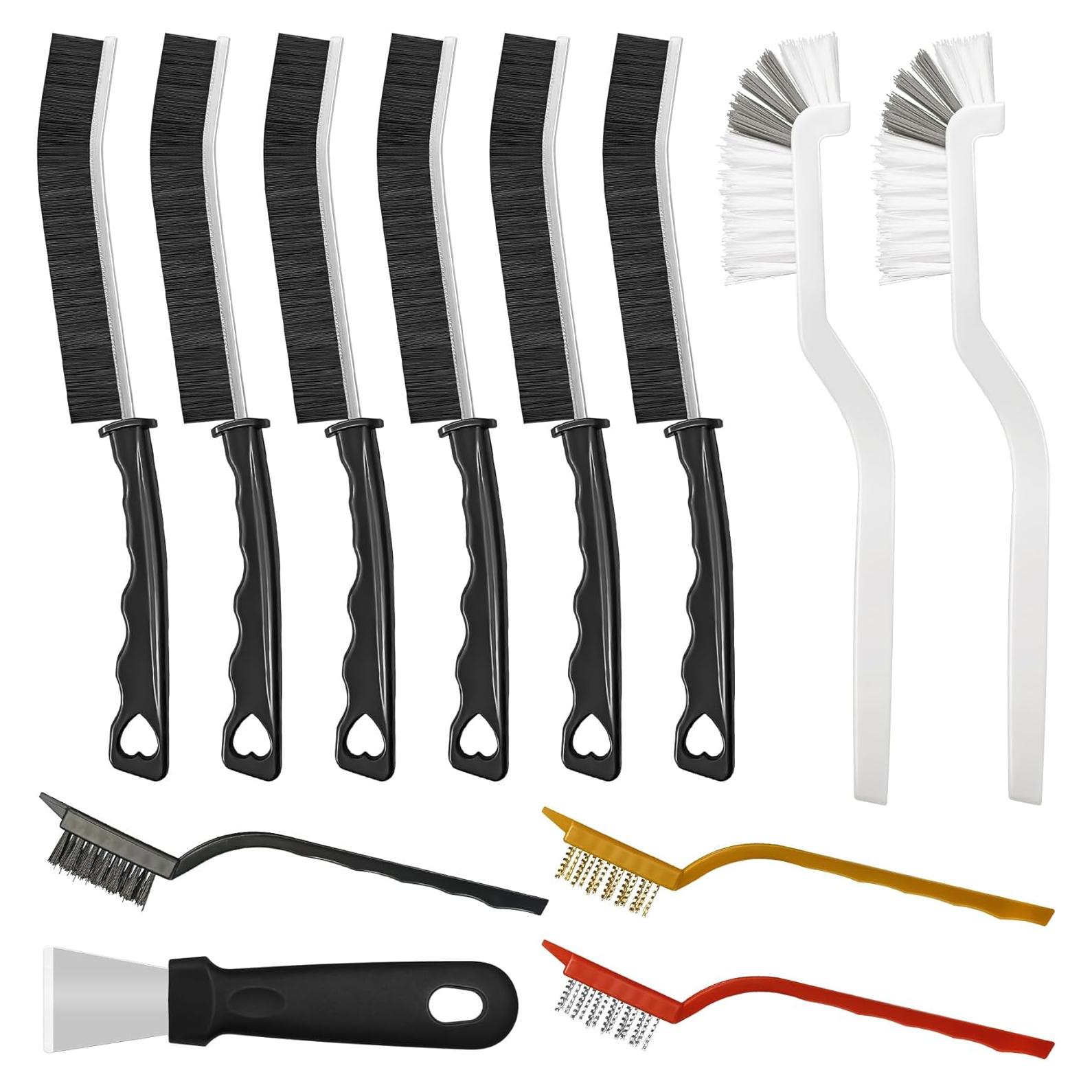 Juego de Cepillos de Limpieza 4TH - 12 Piezas para Rincones