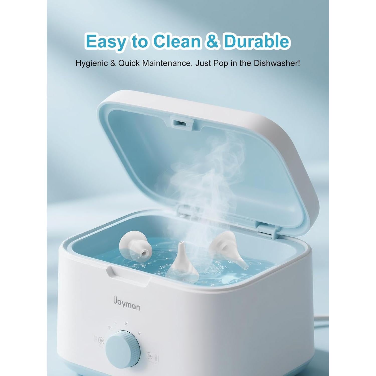 Paquete de 3 Puntas de Aspirador Nasal Silicona Gourd Embudo Plana