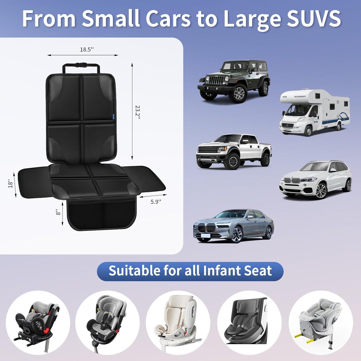 Protector de Asiento de Coche Psumuabrre Negro Universal