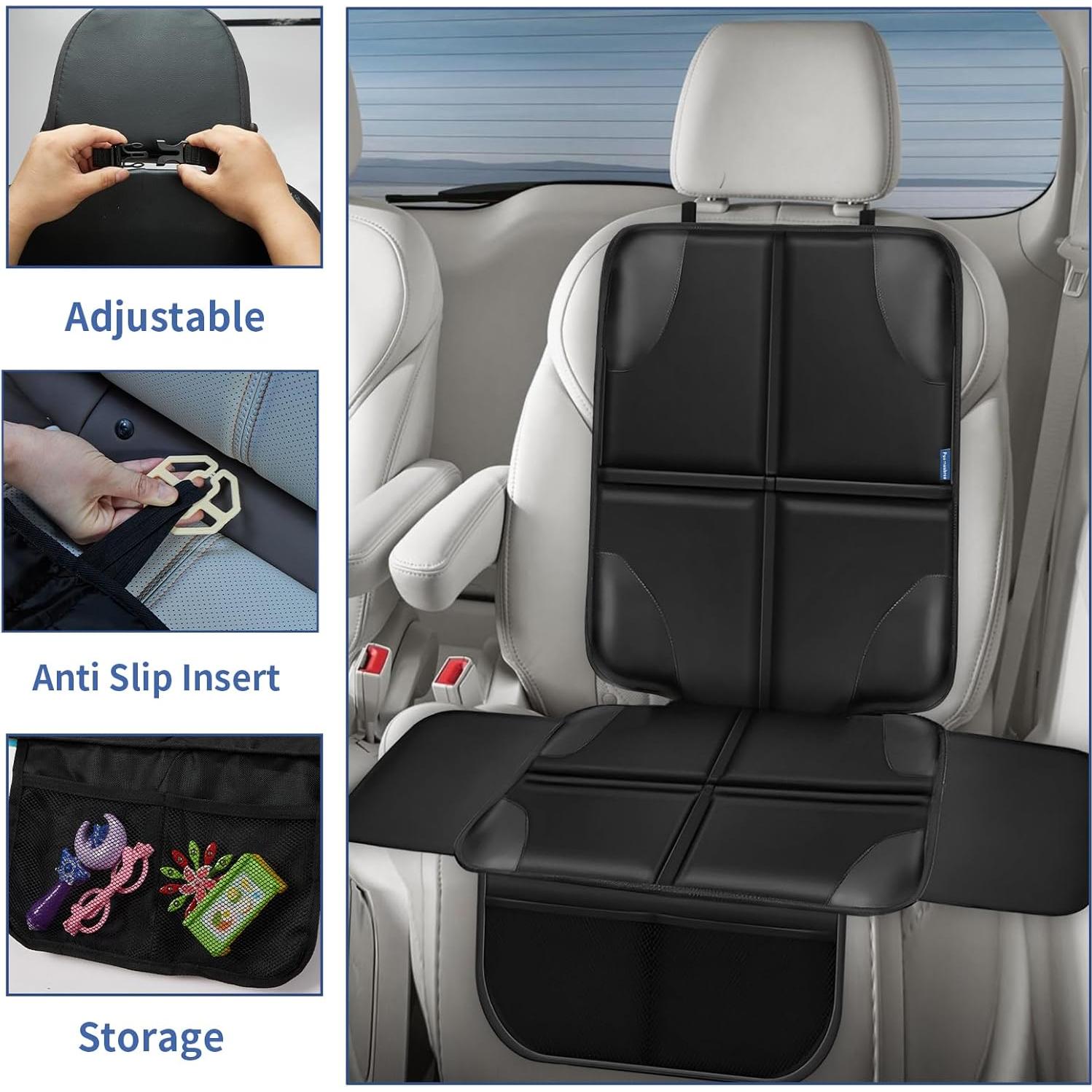 Protector de Asiento de Coche Psumuabrre Negro Universal