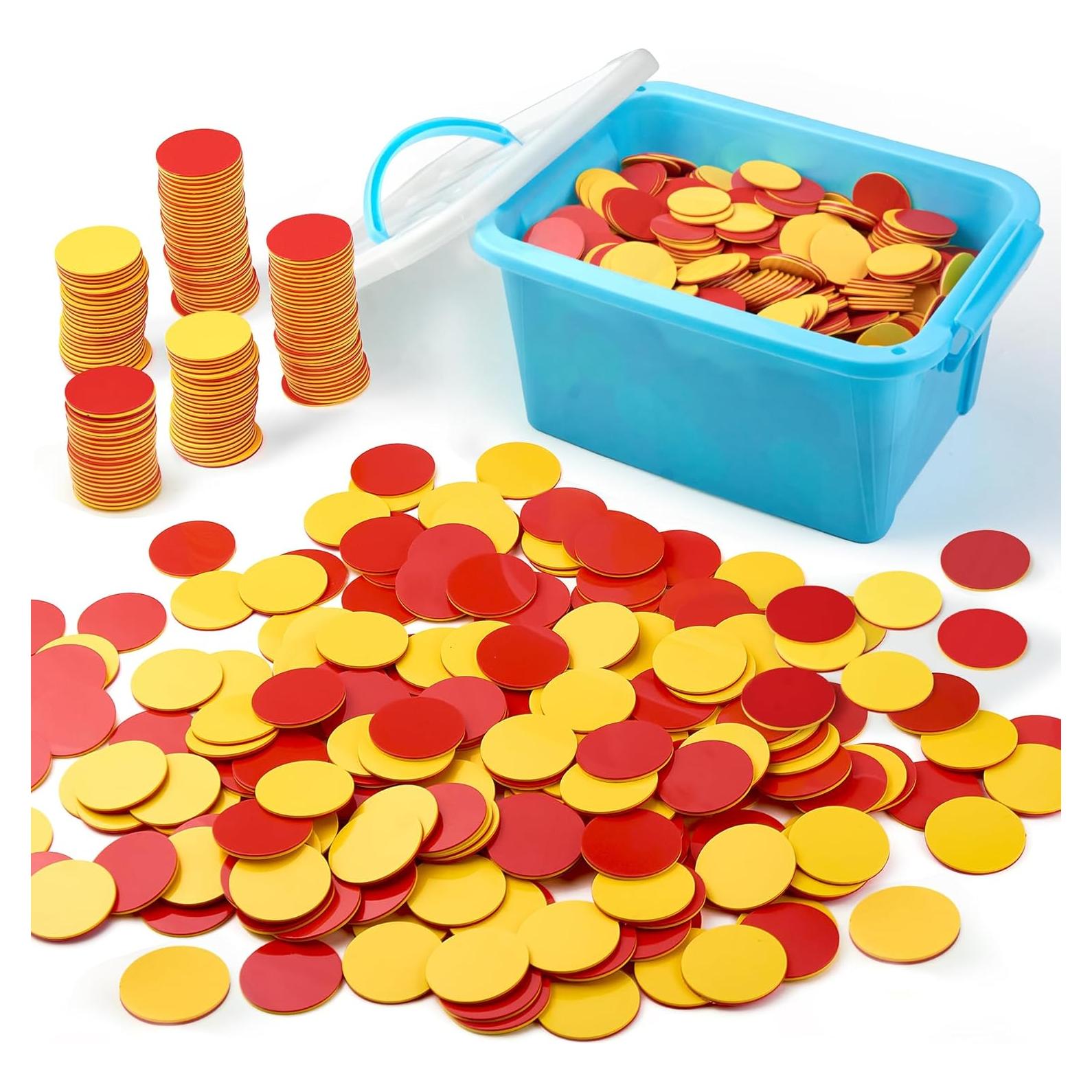 Contadores de Plástico 1000 PCS TOMMYHOME Rojo/Amarillo