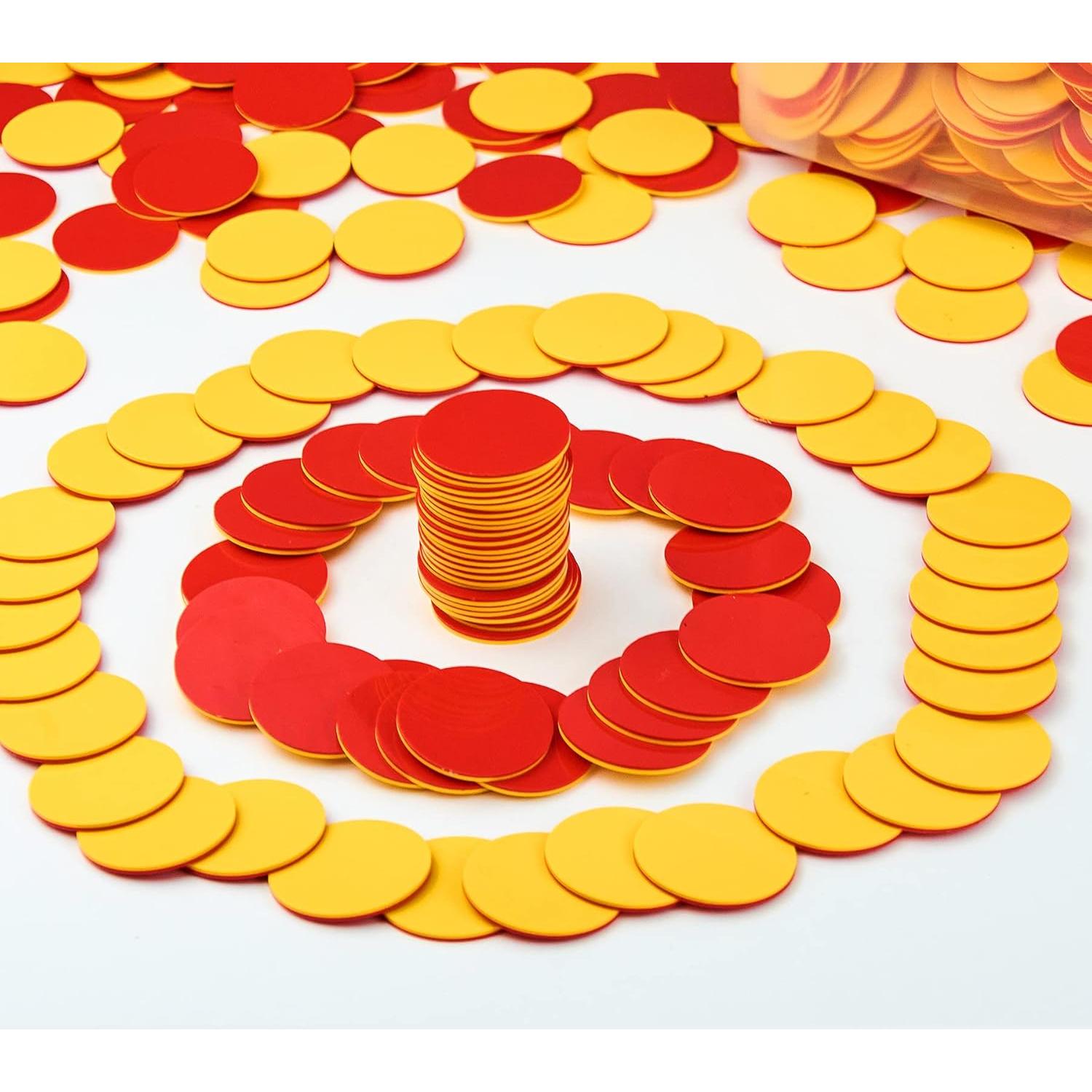 Contadores de Plástico 1000 PCS TOMMYHOME Rojo/Amarillo