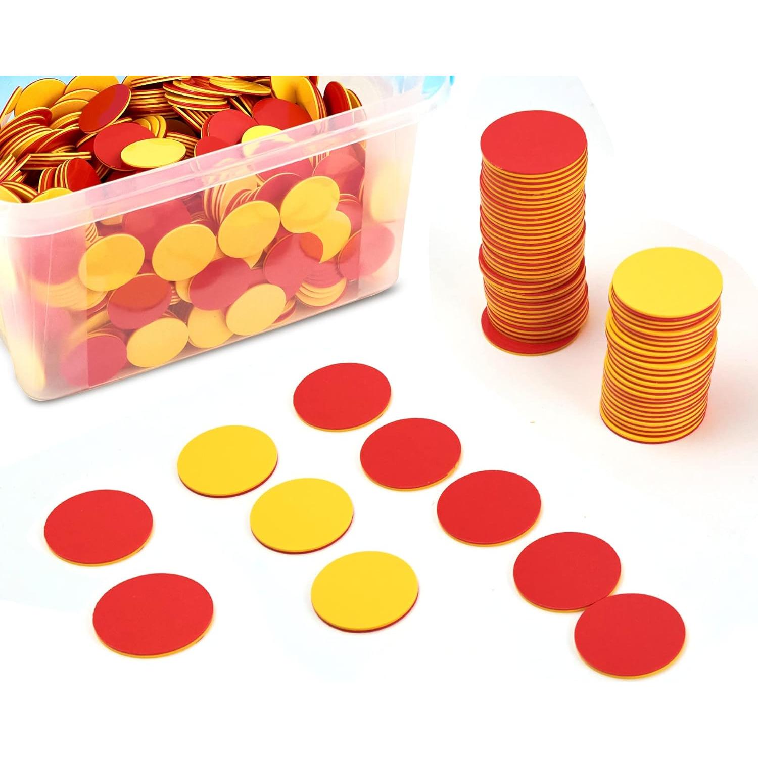 Contadores de Plástico 1000 PCS TOMMYHOME Rojo/Amarillo