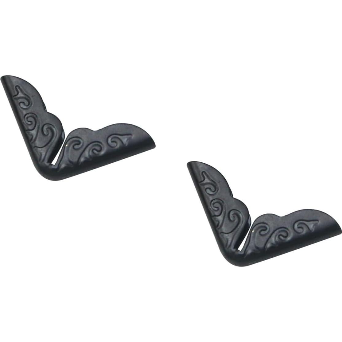 Protectores de Esquinas Mcredy de Metal Negro - Paquete de 100