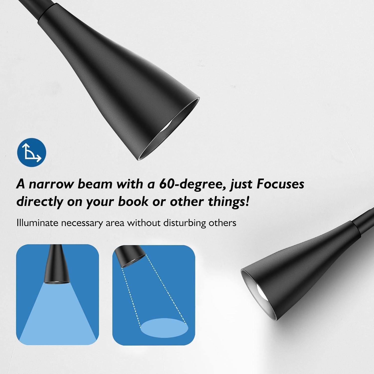 Aplique de pared ONELEJA con enchufe y USB, luz regulable 5 colores