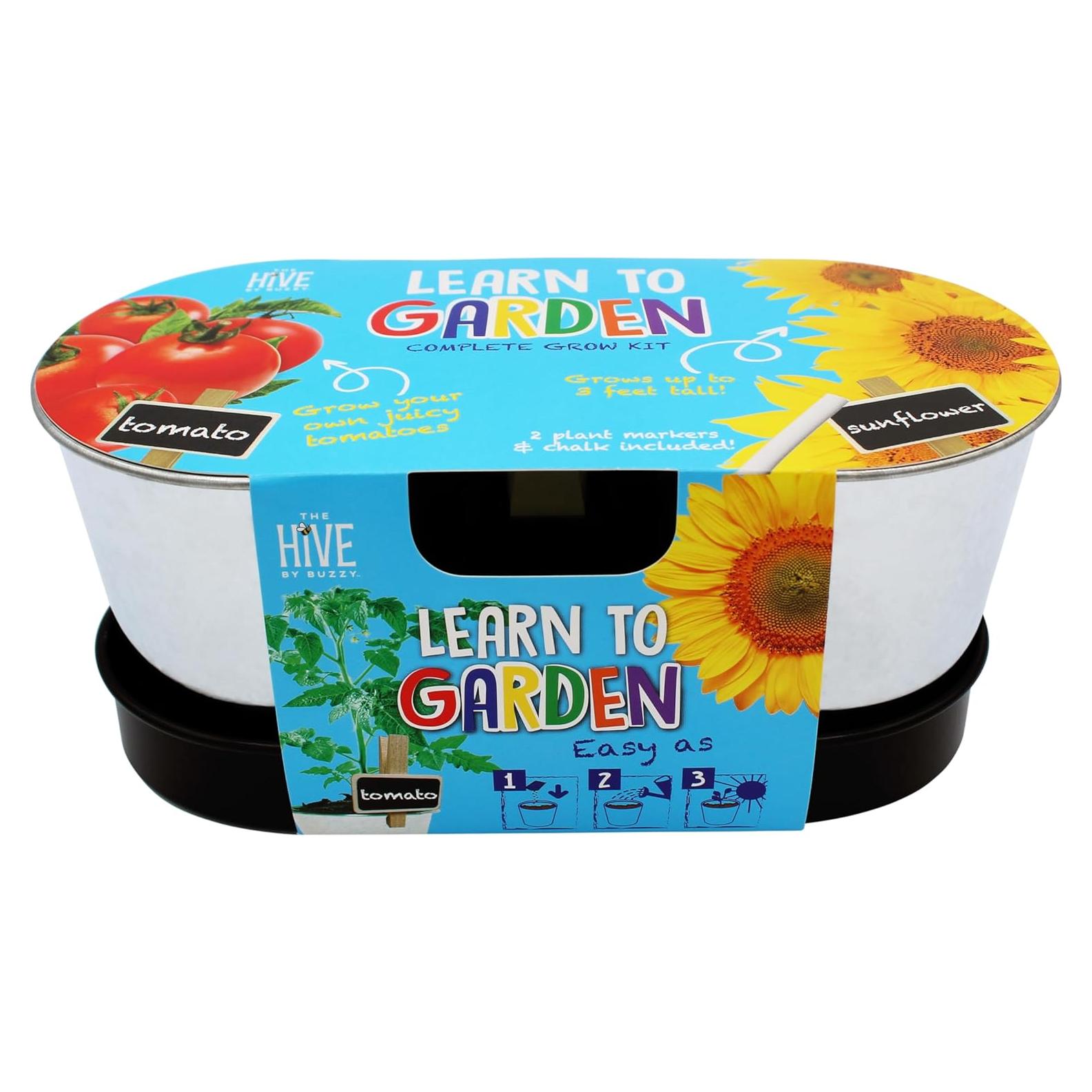 Kit de Jardinería para Niños BUZZY - 2 Macetas, Semillas y Sustrato