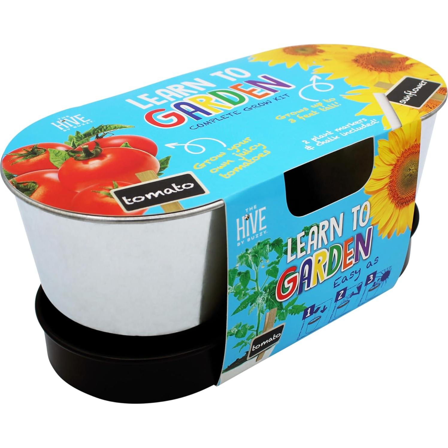 Kit de Jardinería para Niños BUZZY - 2 Macetas, Semillas y Sustrato