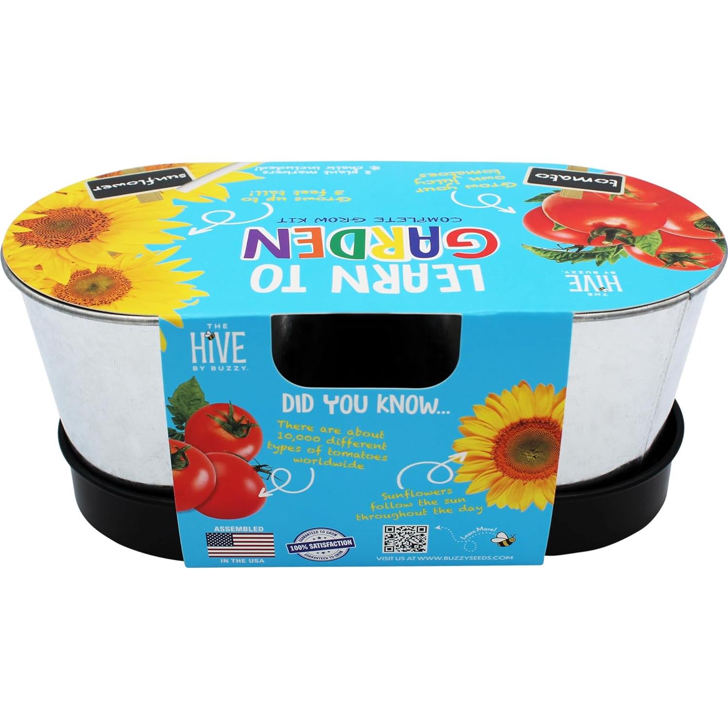 Kit de Jardinería para Niños BUZZY - 2 Macetas, Semillas y Sustrato