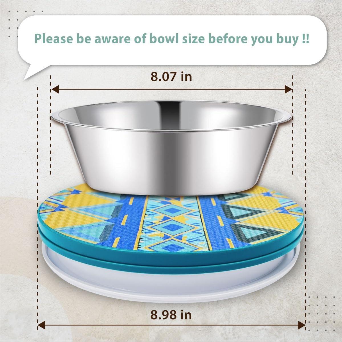 SoulThink® Ant Proof Cat Dog Bowl Tray - SoulThink x Simone Miller Collaboration Pet Food Dish Indoor No Chemical No Water Needed Different from Traditional Ant Trap (Mountain Totem)
