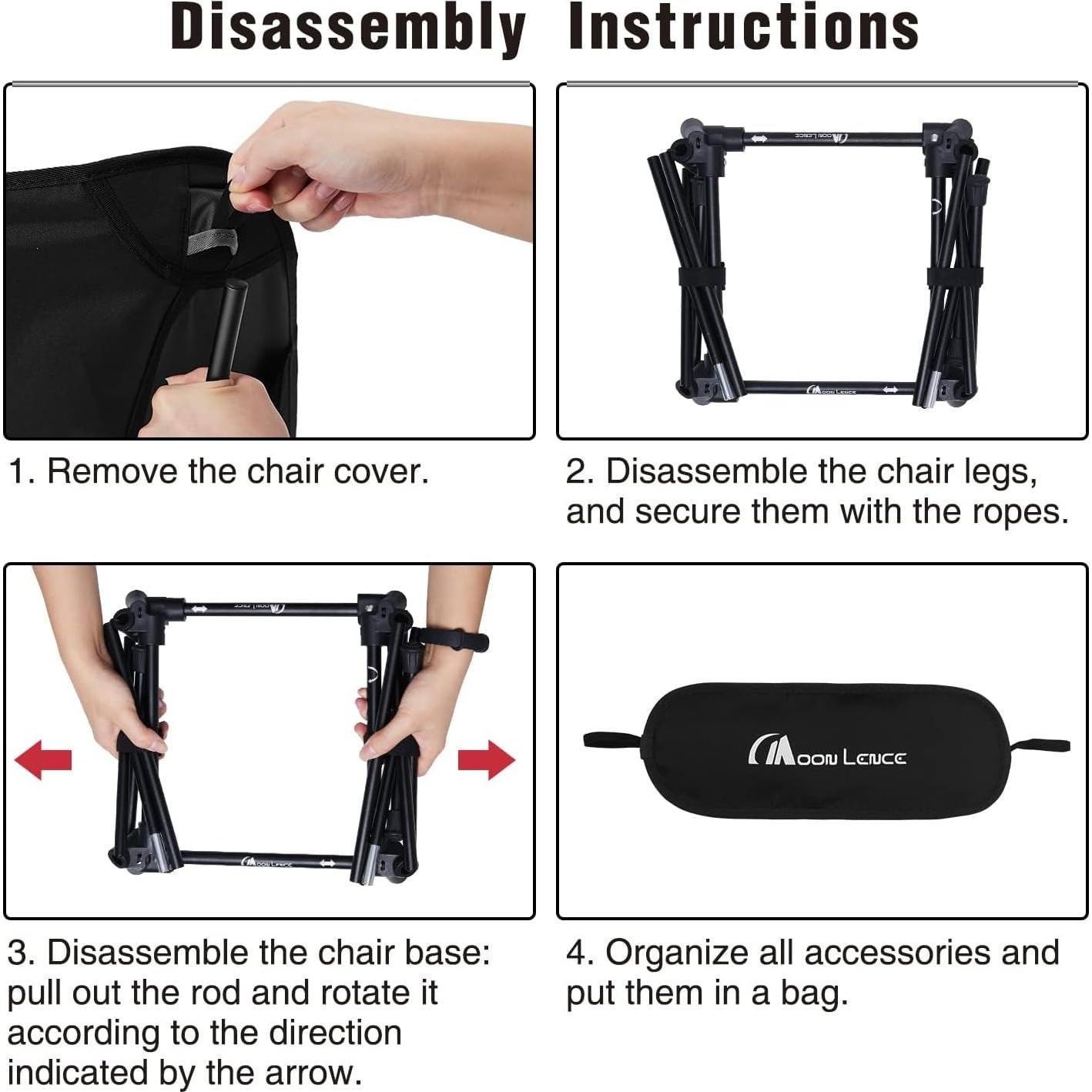 Silla de Camping MOON LENCE CH21-1PC-OLD Ultraligera 181 kg