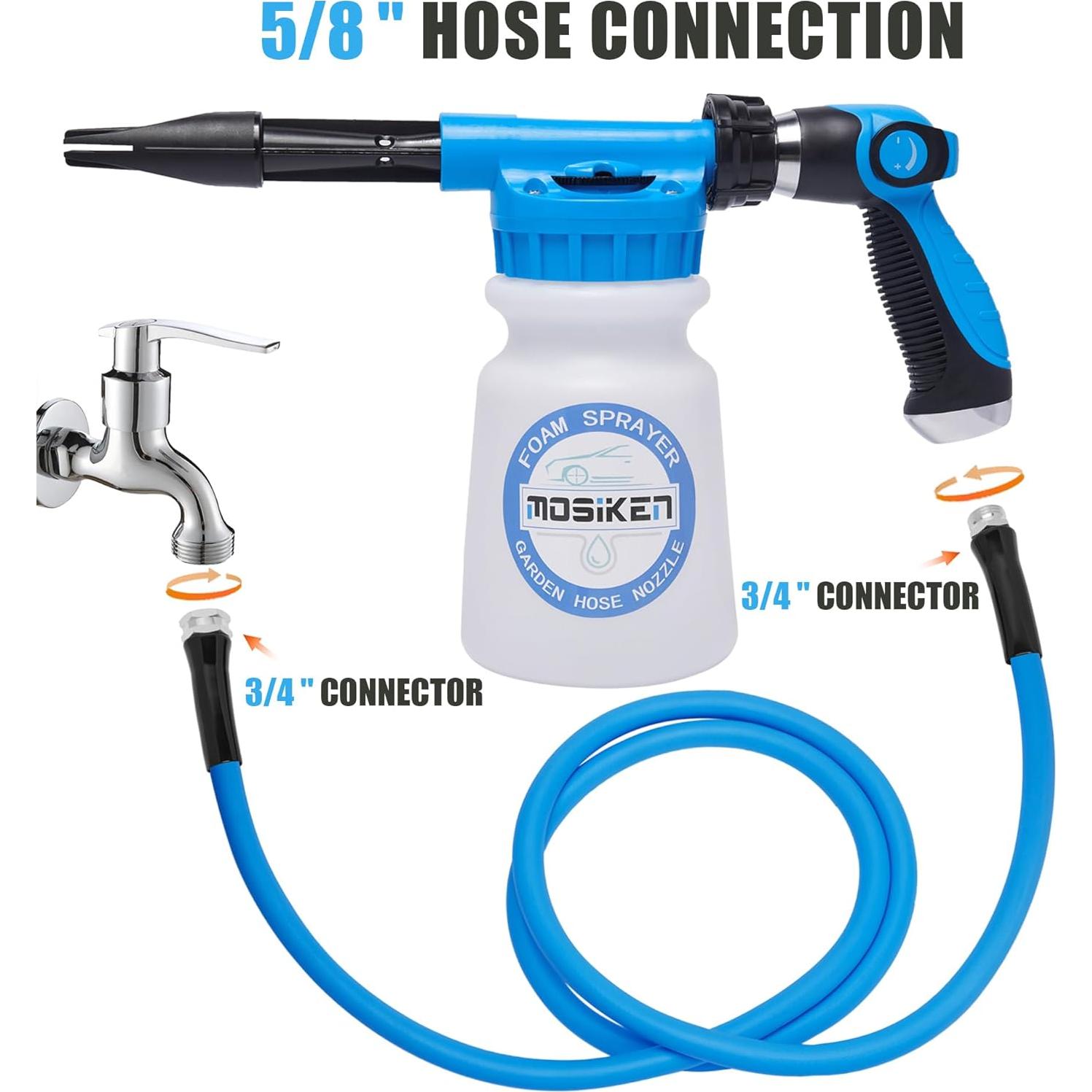 Kit de Rociador de Espuma MOSIKEN para Lavado de Coches 1000ml