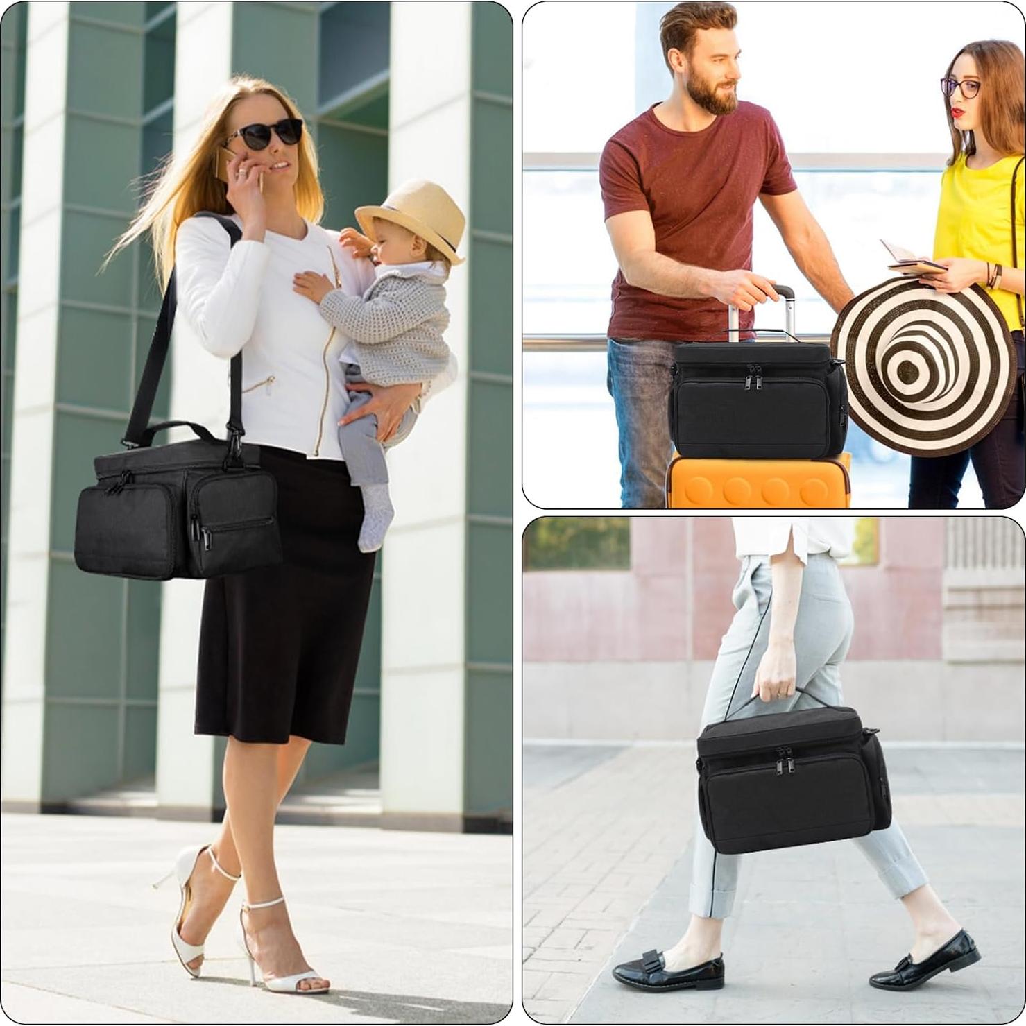 Bolsa para extractor de leche Spectra S1/S2 - Negro, impermeable