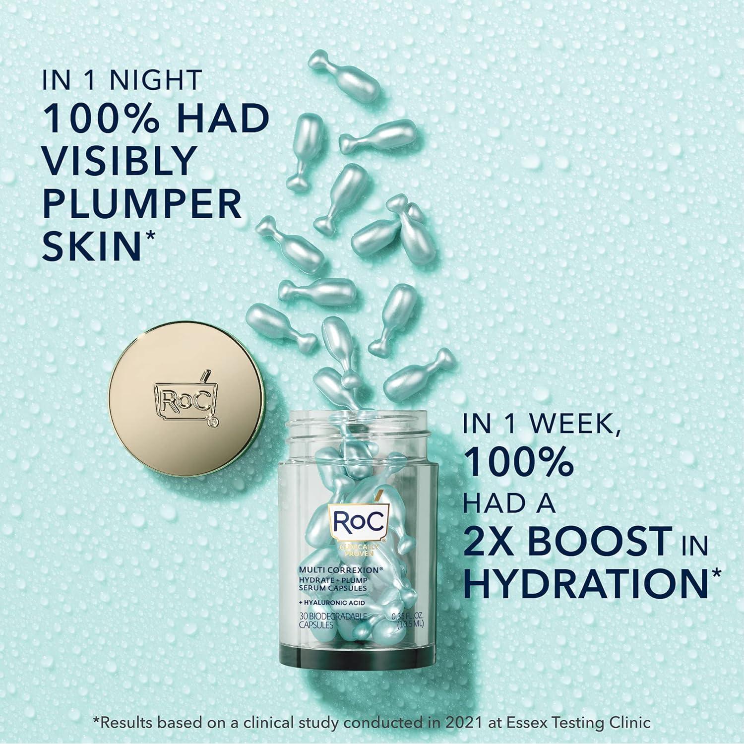 Cápsulas de Suero Nocturno RoC Ácido Hialurónico 30 CT