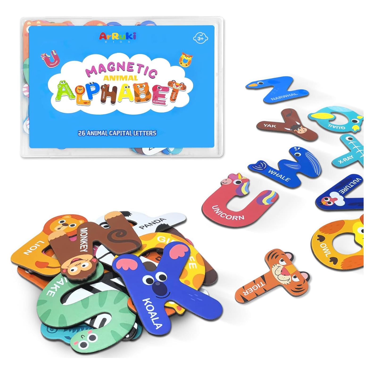 26 Imán de Letras Mayúsculas ArRuKi KIDS para Niños